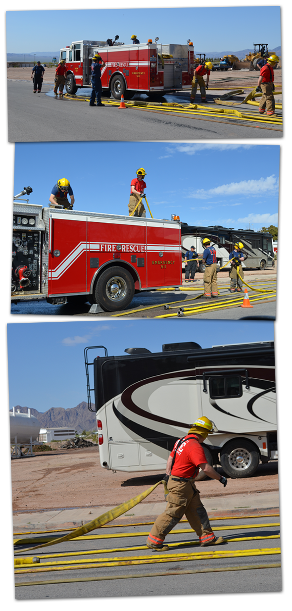 Firefighter Recruits in Boulder City, Nevada