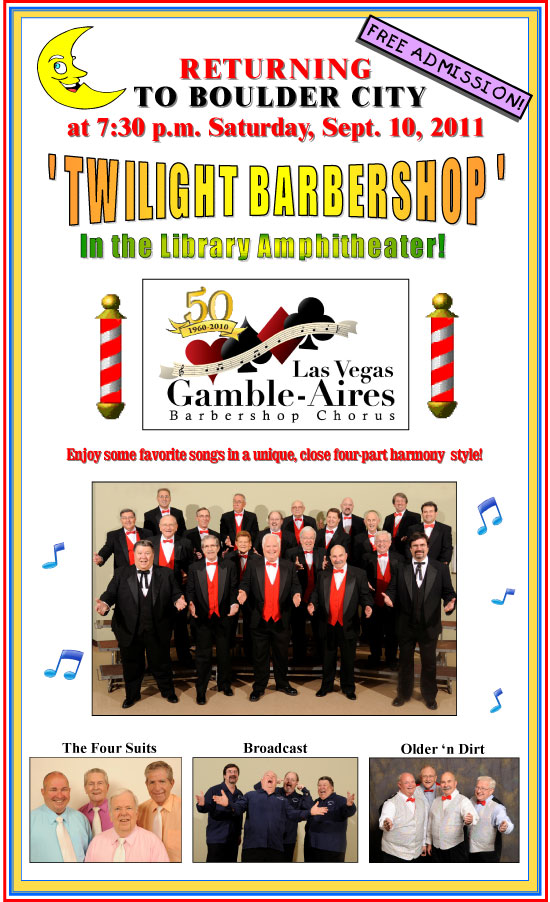 Gamble-Aires Barbershop Chorus in Boulder City, NV Gamble-Aires Barbershop Chorus in Boulder City, NV