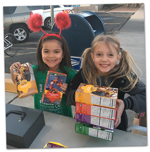 Girl Scout Cookie Sale 2016 in Boulder City, Nevada