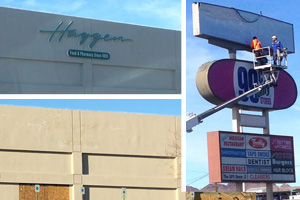 Haggen Signs Come Down