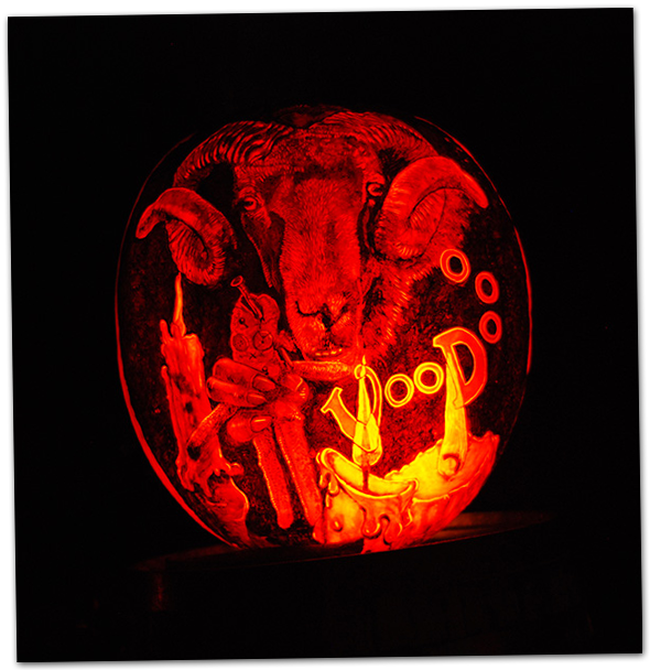 Bighorn Sheep Halloween Pumpkin in Boulder City, Nevada