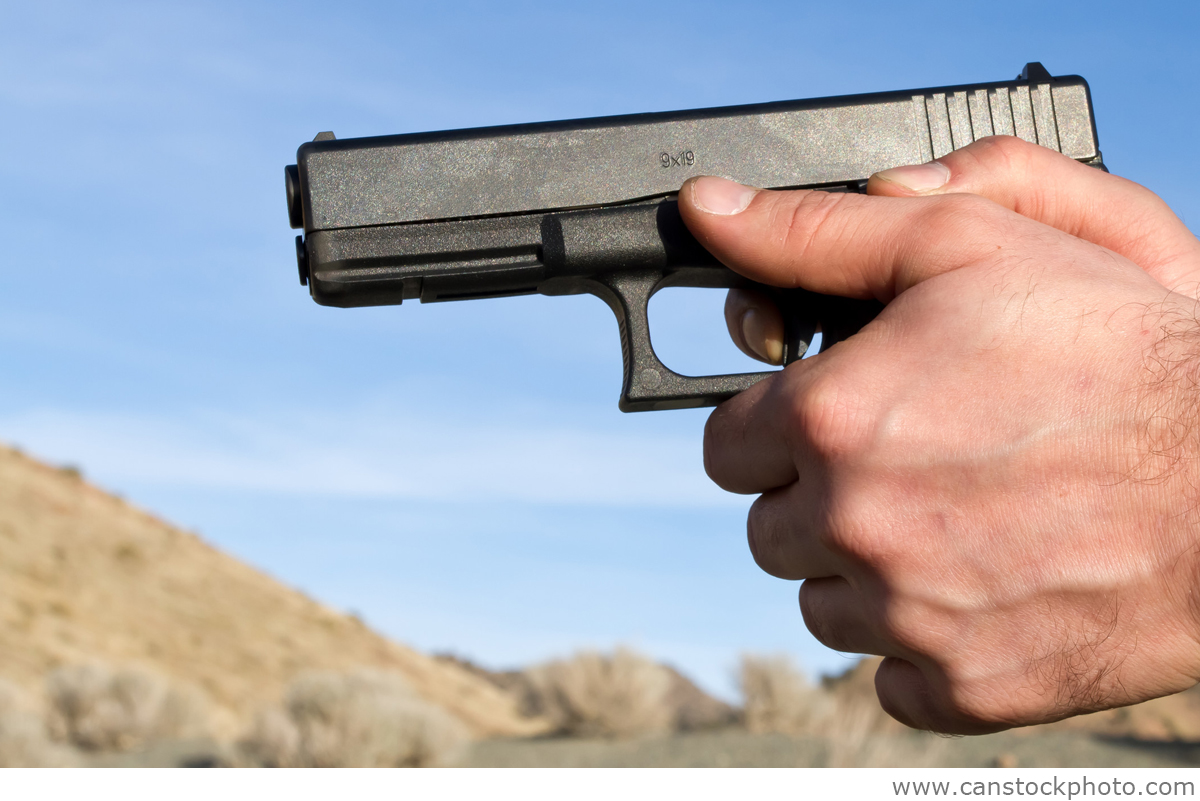 Shooting in Desert Outside Boulder City