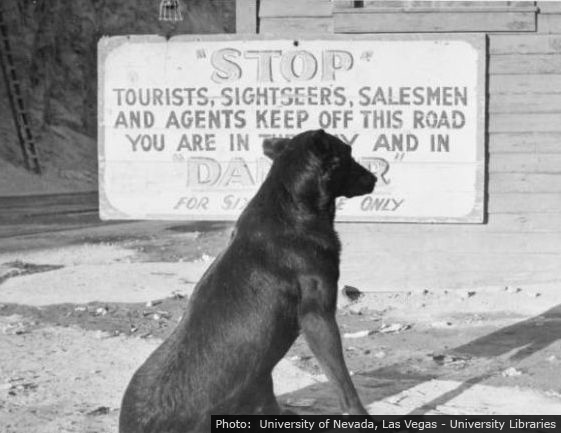 Hoover Dam Mascot near Boulder City, Nevada