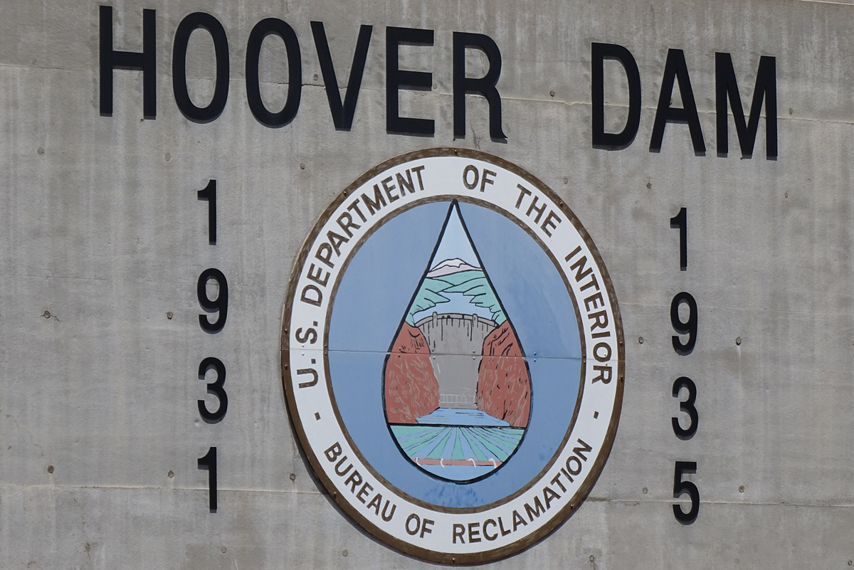 Hoover Dam Sign Near Boulder City, Nevada