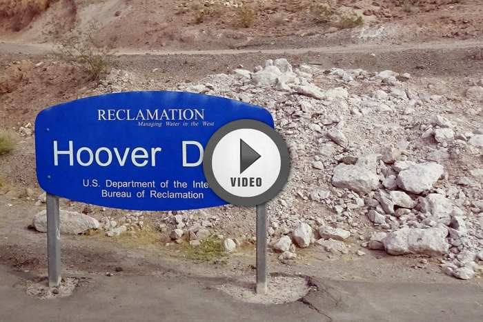 Hoover Dam Sign near Boulder City, Nevada