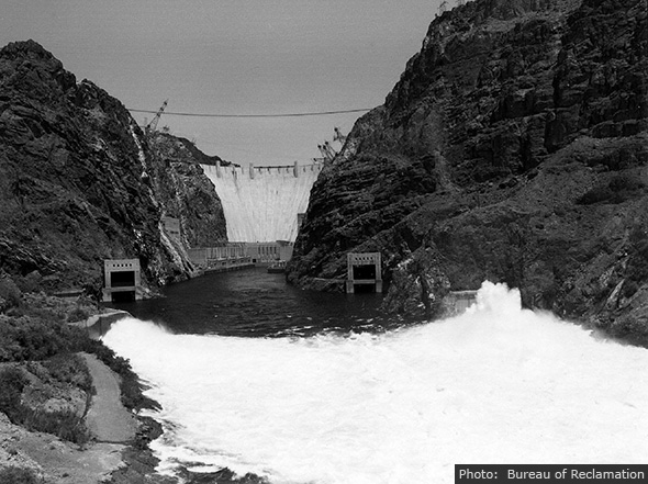 Hoover Dam Spillway near Boulder City, Nevada