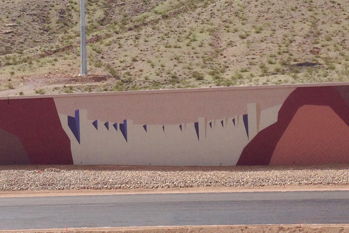Artwork Alongside Interstate 11