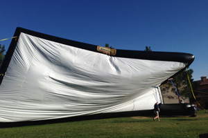 Inflatable Screens Love Windy Days