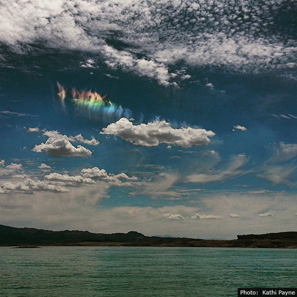 Iridescent Clouds near Boulder City, Nevada