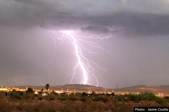 Jamie Coutts Lightning in Boulder City, Nevada