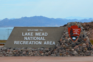 Lake Mead NRA Sign Near Boulder City, NV