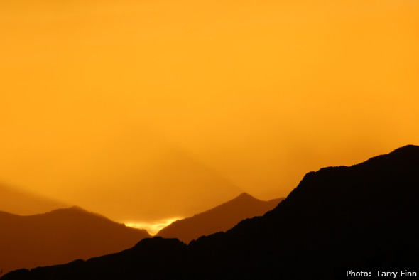 Sunset in Boulder City, Nevada by Larry Finn