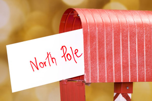 North Pole Letter in Boulder City Mailbox