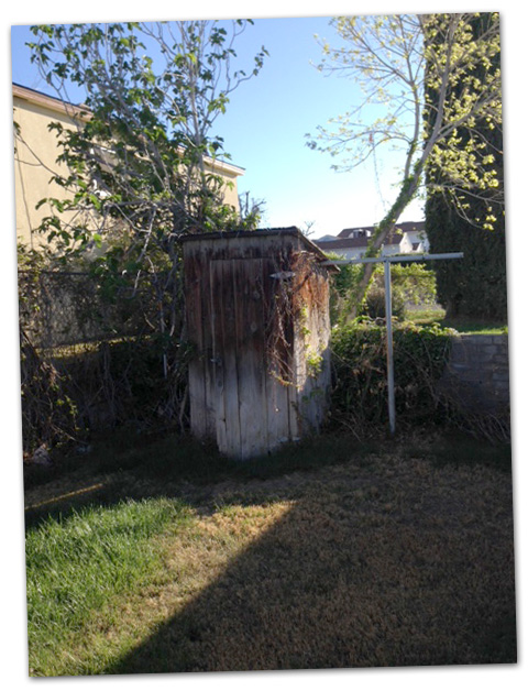 Outhouse in Boulder City, Nevada