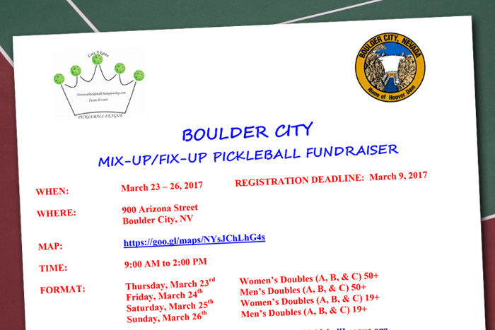 Mix-Up/Fix-Up ... Pickleball!