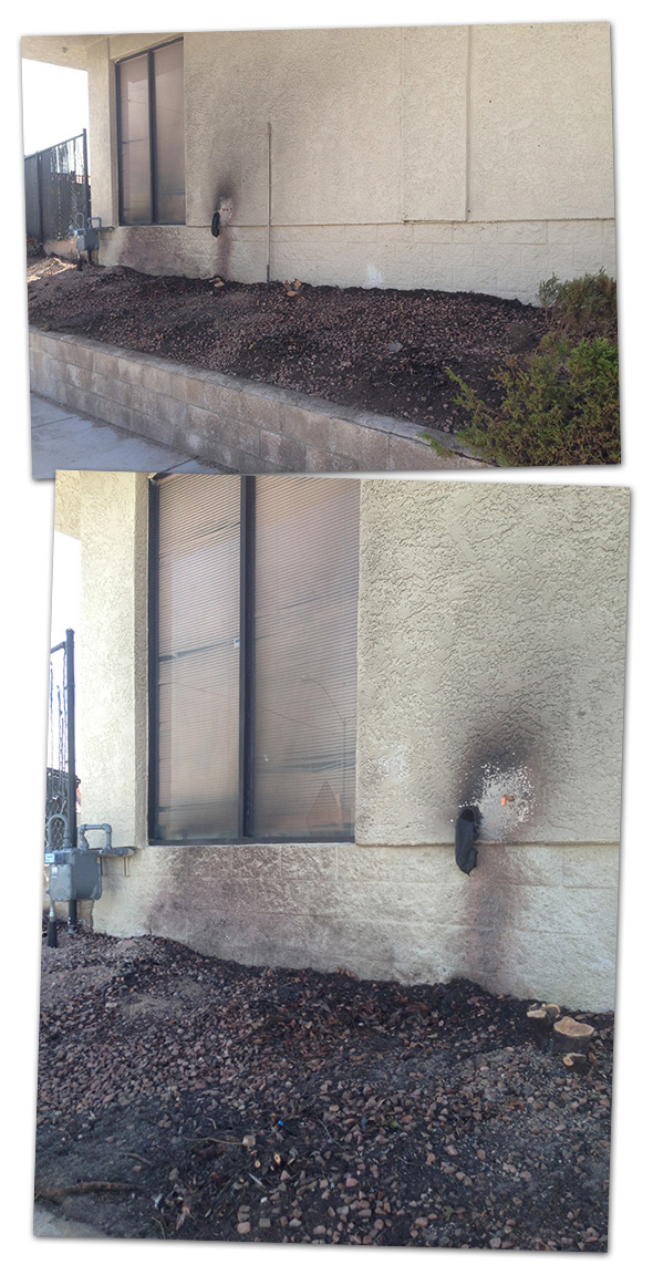 Fire Behind Pit Stop in Boulder City, NV