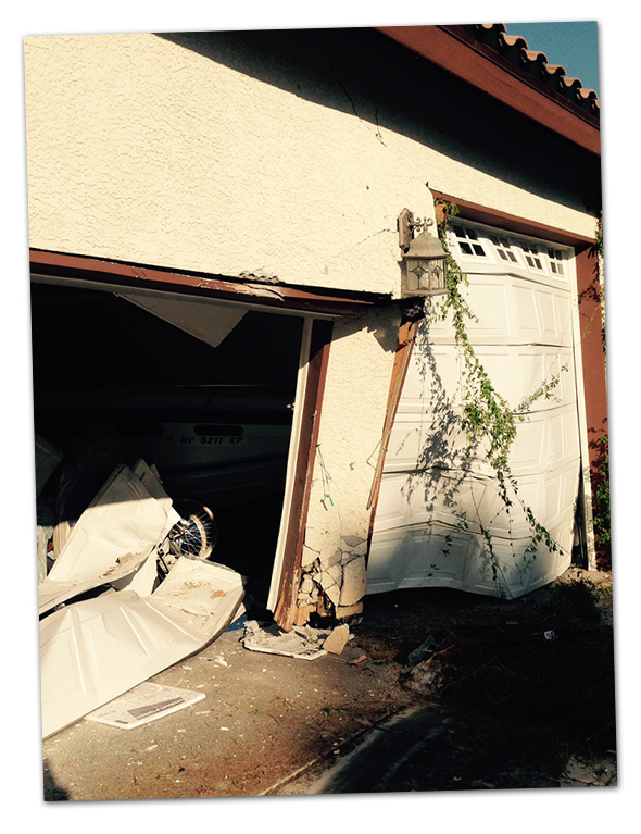 Pueblo Home and Car Collision in Boulder City, Nevada