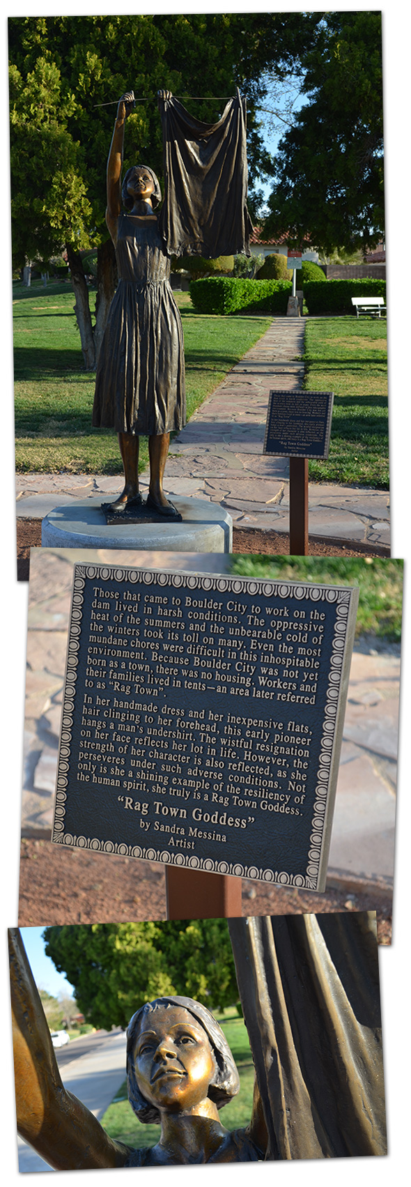 Rag Town Goddess Statue in Boulder City, NV