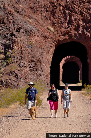Historic Railroad Tunnel Trail at Lake Mead near Boulder City, Nevada