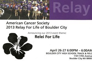Relay for Life 2013 Info