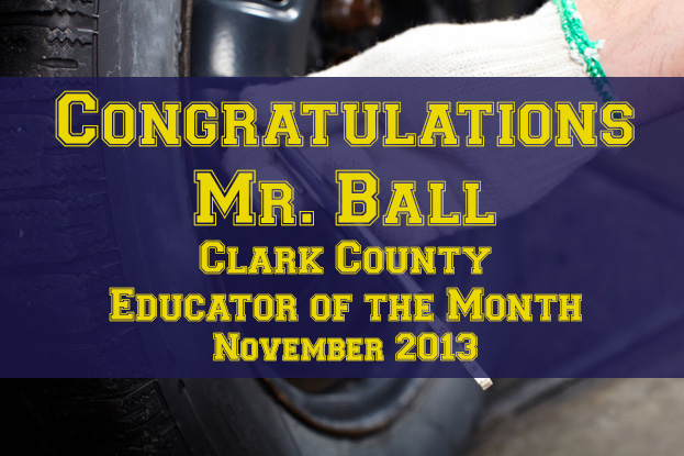 Congrats to BCHS's Mr. Ball!