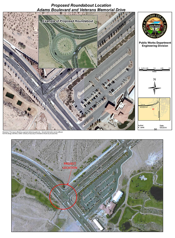 Proposed Roundabout in Boulder City, Nevada