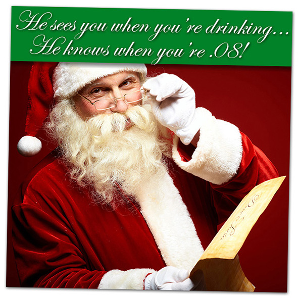 Santa Says No Drunk Driving in Boulder City, Nevada