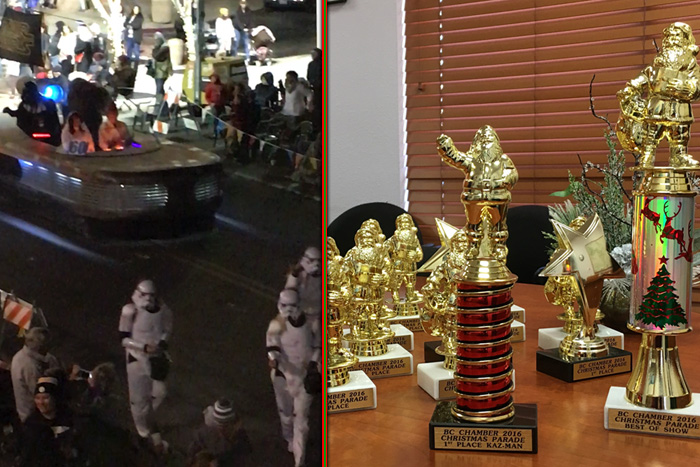 2016 Santa Parade Winners in Boulder City, Nevada