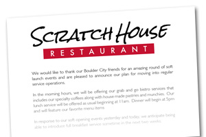 A Message From Scratch House