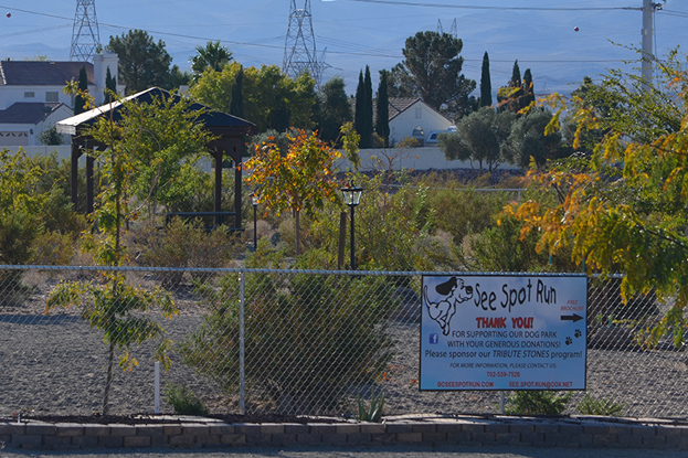 Shelters & Signage at the Dog Park