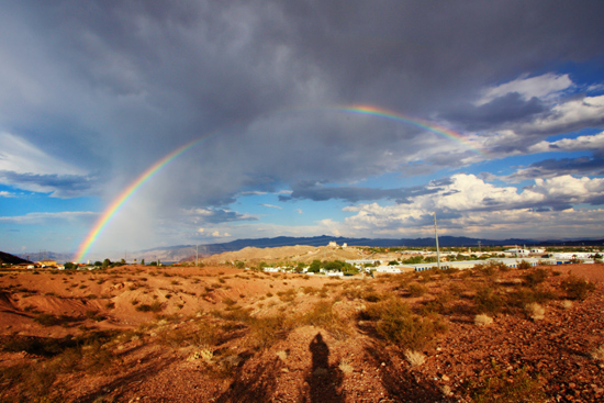Rainbow in Boulder City, Nevada Rainbow in Boulder City, Nevada