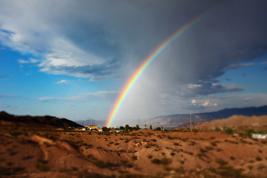 Rainbow in Boulder City, Nevada Rainbow in Boulder City, Nevada