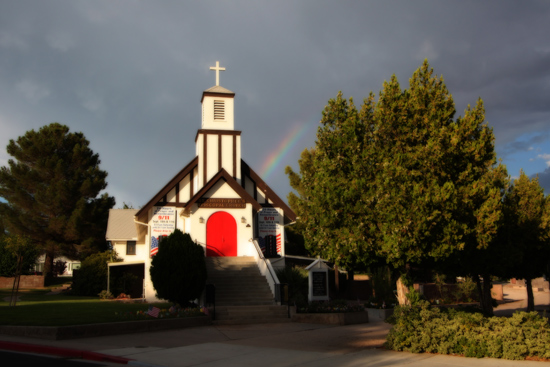 Rainbow in Boulder City, Nevada Rainbow in Boulder City, Nevada