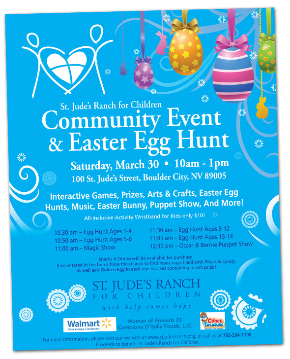 Easter Egg Hunt at St. Jude's Ranch for Children in Boulder City, Nevada