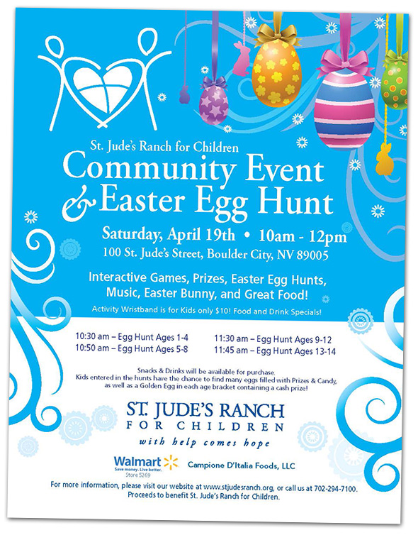 St. Jude's Ranch Easter Egg Hunt2014 in Boulder City, Nevada