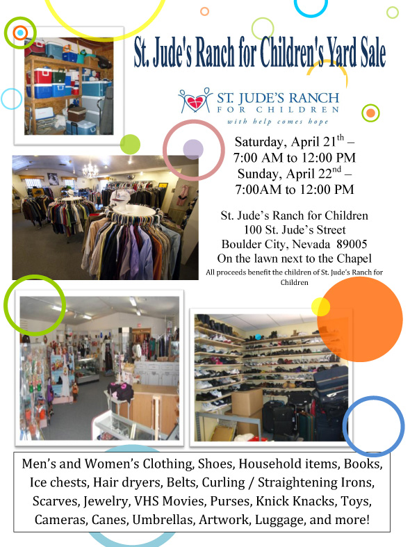 St. Jude's Ranch Yard Sale 2012 St, Jude's Ranch Yard Sale 2012