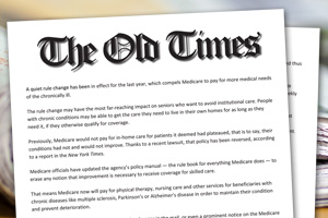 The Old Times Medicare Changes Article