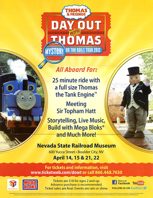 Thomas the Train in Boulder City, NV