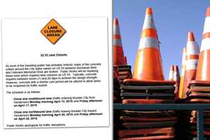 US 93 Lane Closures for Next Two Weeks