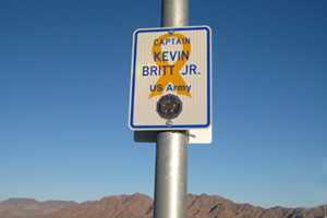 Veterans Memorial Drive Signs in Boulder City, NV