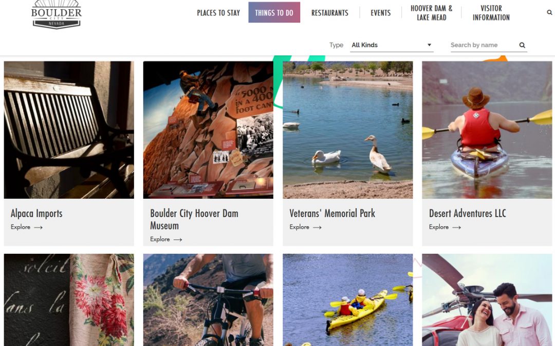 New Tourism Website for Boulder City