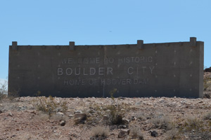 New Gateway to Boulder City Sign