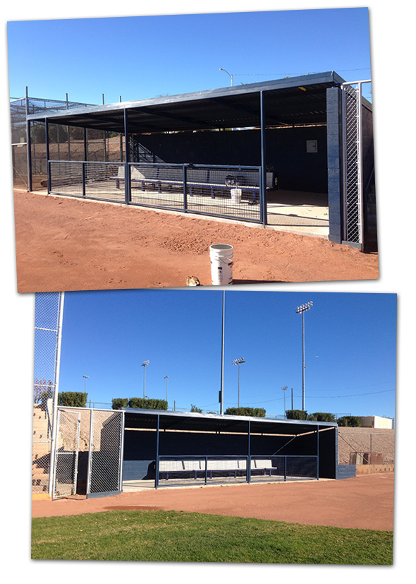 Whalen Field New Dugouts in Boulder City, Nevada