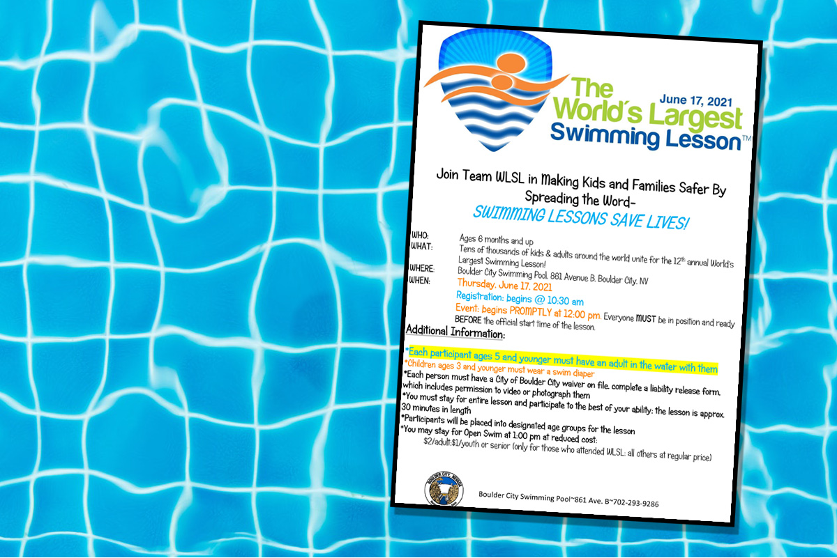 June 20th is the World's Largest Swimming Lesson
