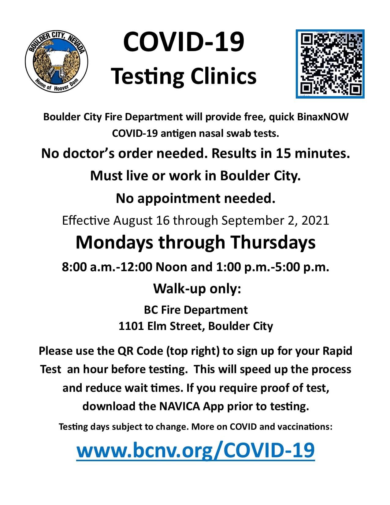 COVID-19 Testing Flyer