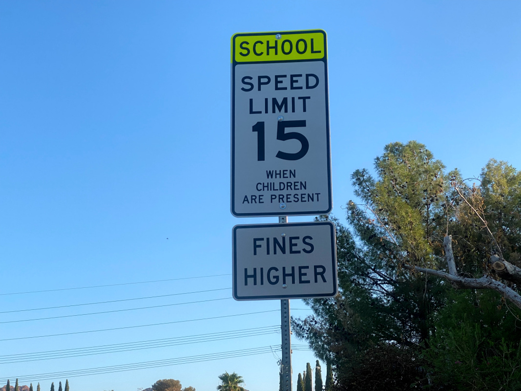 School Zone sign