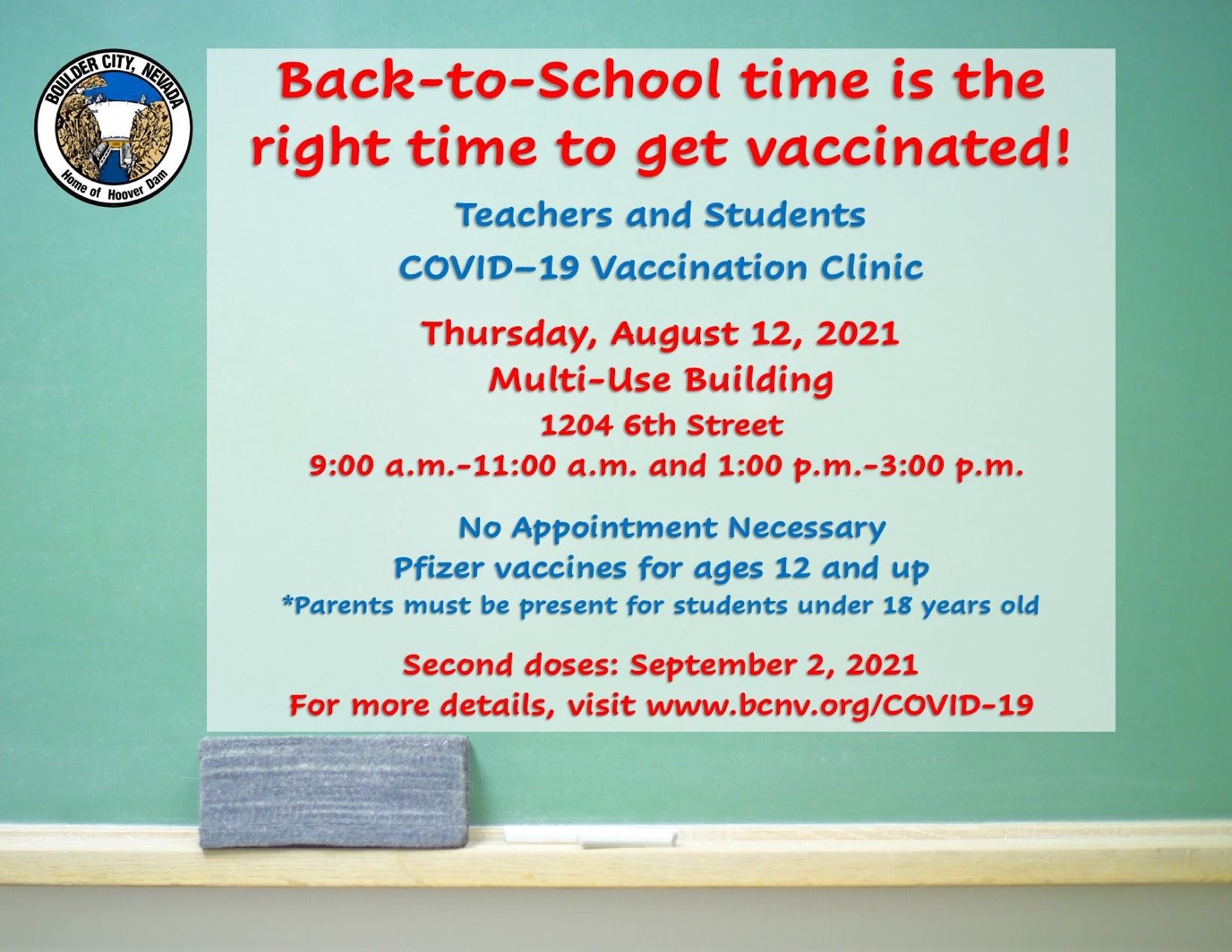 City Offers Pfizer Vaccination Clinic