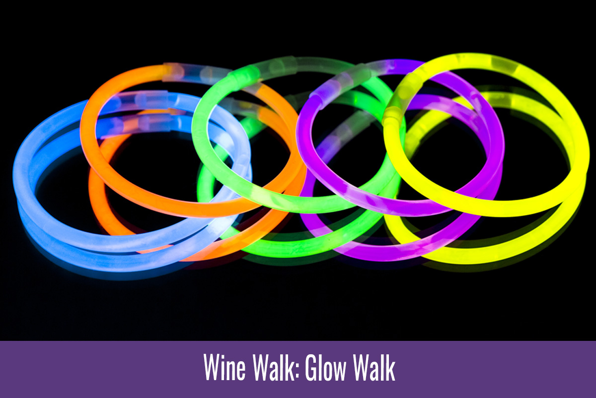 Wine Walk Glow Event Ad Boulder City, Nevada