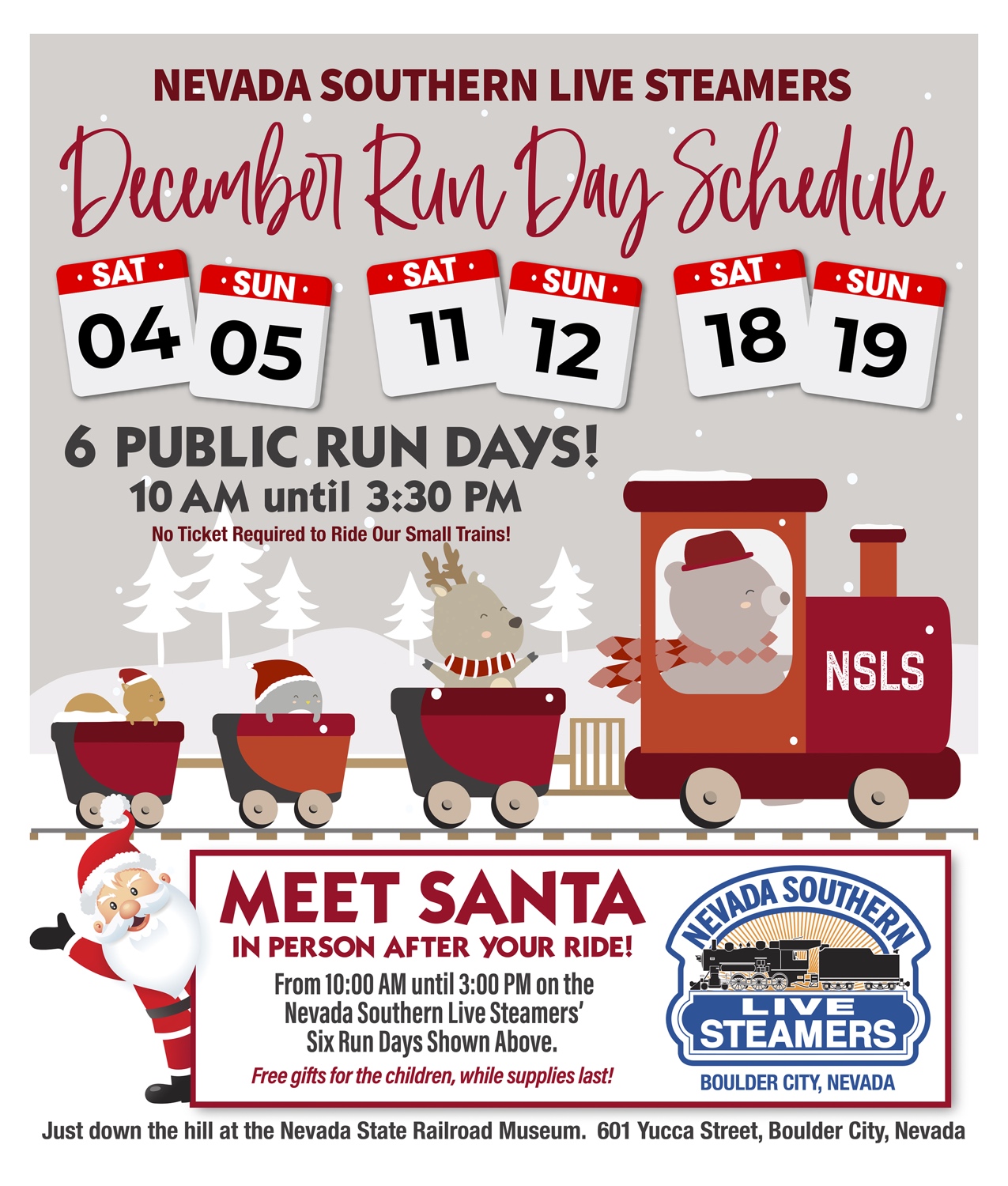 December Steamers Boulder City, Nevada