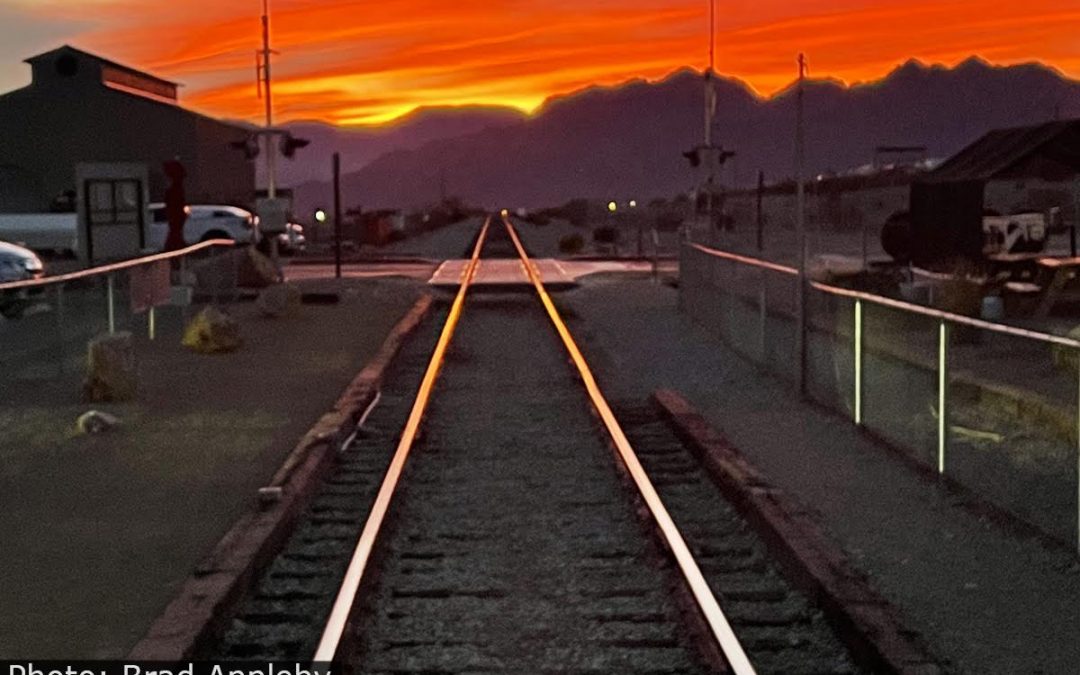 Fan Photo: Sunset on the Rails